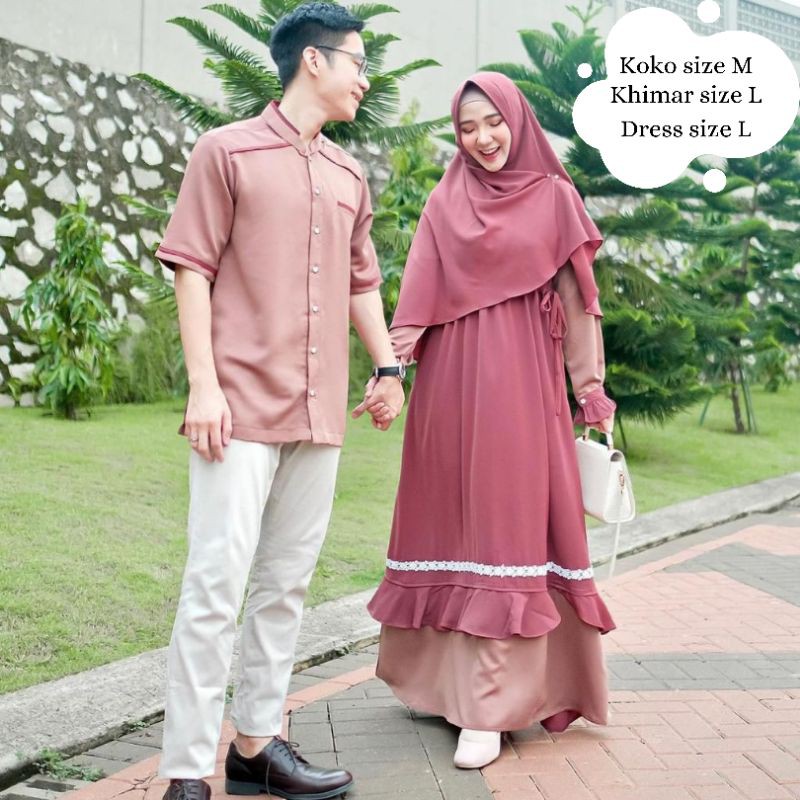 Shezi Dress Shezi Khimar by Silmee Indonesia SHEZA SHEZI EXCLUSIVE COUPLE SET Garansi Original