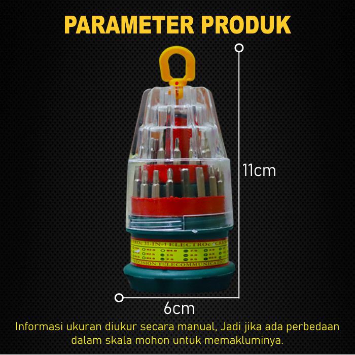 COD - COMFORTHOMES - GJ17 - Obeng Set 32 in 1 - ToolMaster - Set Screw Assortes Obeng isi 32pcs