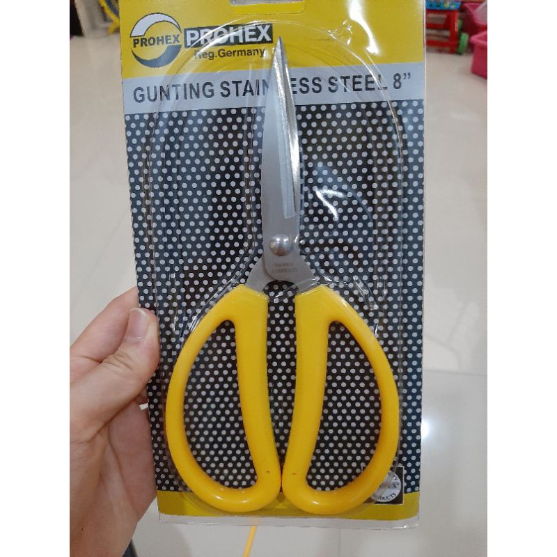 

gunting stainless yamace PROHEX 8 " 1350-014 / gunting kertas/ dapur