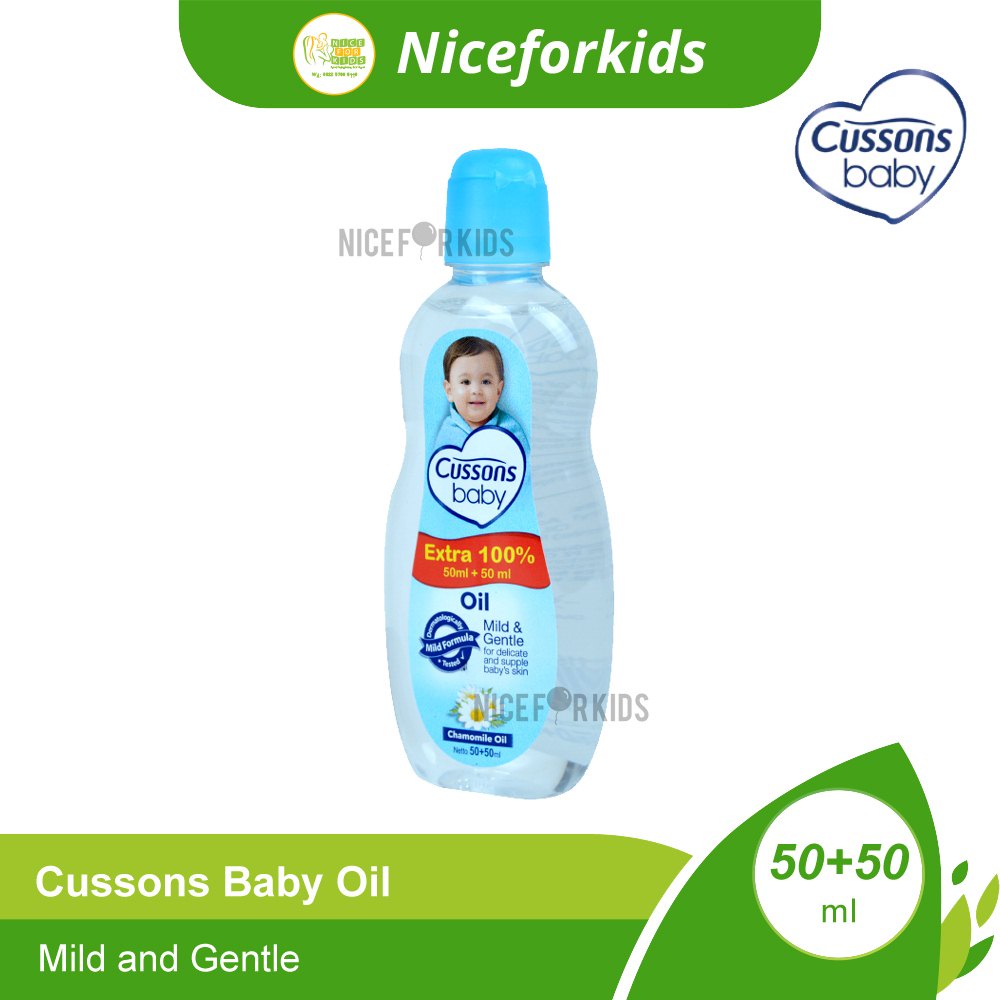 Cussons Baby Oil 50+50ml / Minyak Pijat Bayi