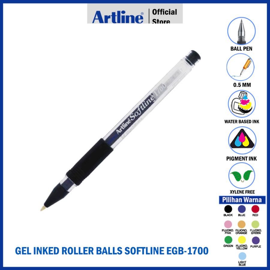 

PULPEN ARTLINE GEL INK SOFTLINE BALLPOINT PEN EGB-1700