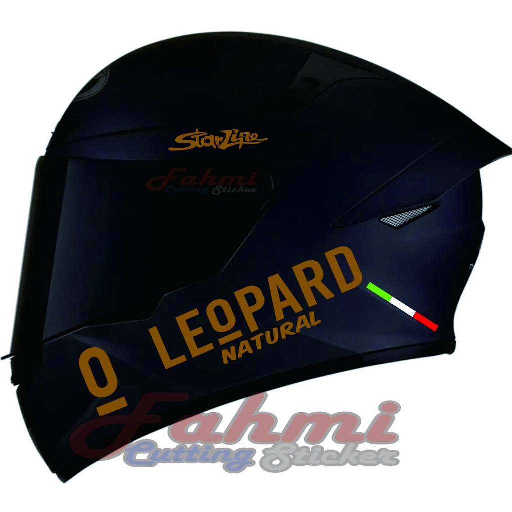 cutting helmet leopard bisa buat. full pace&amp;half face