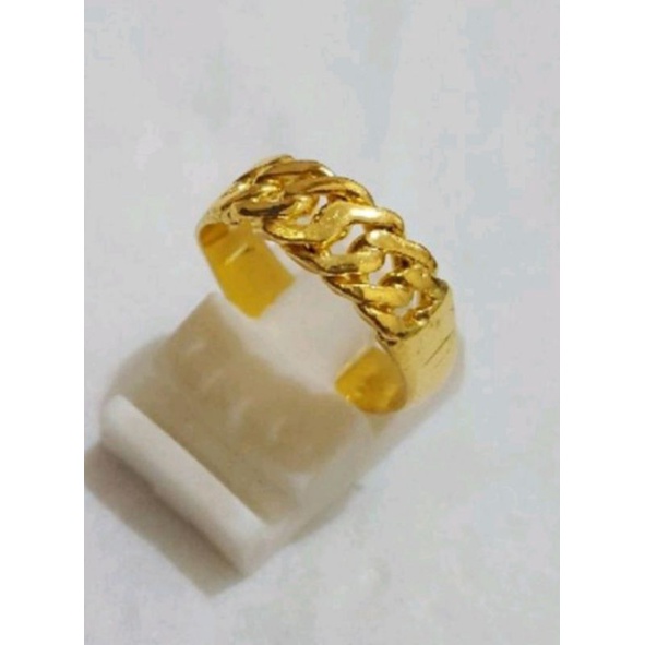 CINCIN WANITA TITANIUM MOTIF 1/2 RANTAI