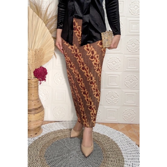Termurah !! Rok plisket NO WIRU PRODUKSI SENDIRI. ready / rok span / rok plisket / rok batik / rok kondangan-parang daun