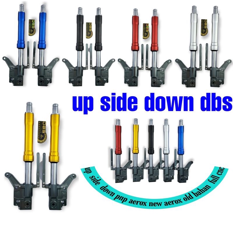 shock depan aerox USD upside down DBS premium Doble disc