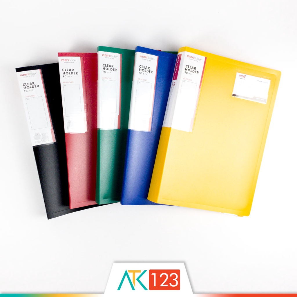 

Clear Holder / Display Books Folio 60 Pockets - Inter X Folder