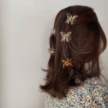 PREMIUM Jepit Rambut Model Butterfly Claw Mini - Jepit Poni bentuk Kupu Kupu - Korean Style