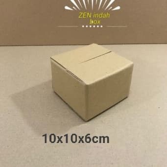

kardus/karton/box uk. 10x10x6cm cocok packing, singelwall polos
