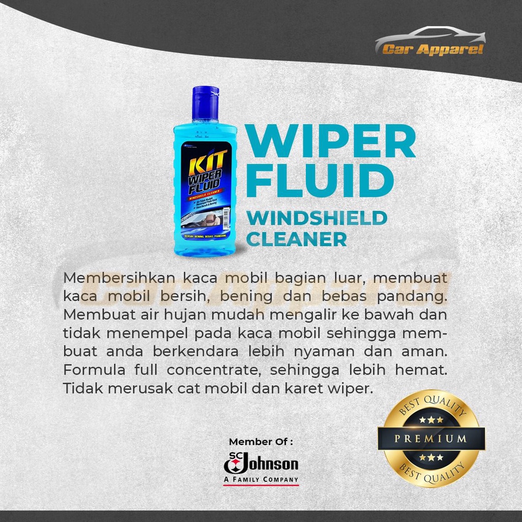 Kit Wiper Fluid / Windshield Cleaner 300 ML
