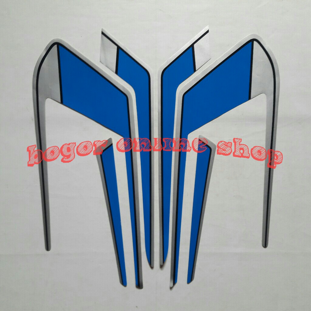 Stiker Motor Striping Yamaha Rxs 1985 Special Biru