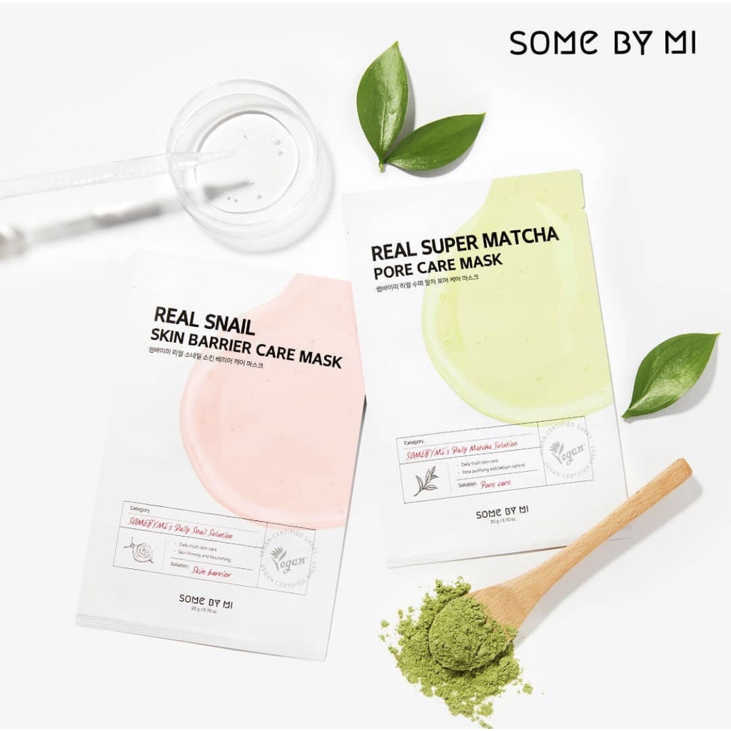 SHEETMASK SOME BY MI UNTUK MENCERAHKAN MELEMBABKAN DAN MENUTRISI