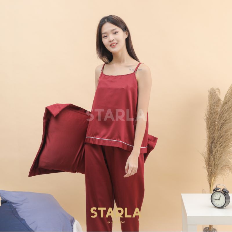 BAJU TIDUR DEWASA PIYAMA WANITA DEWASA PAJAMAS SATEN SATIN STARLA ARTEMIS