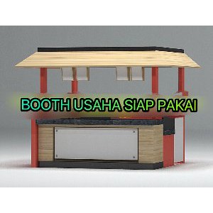 di jual booth stand tempat usaha siap pakai untuk usaha makanan atau minuman di mall atau toko atau