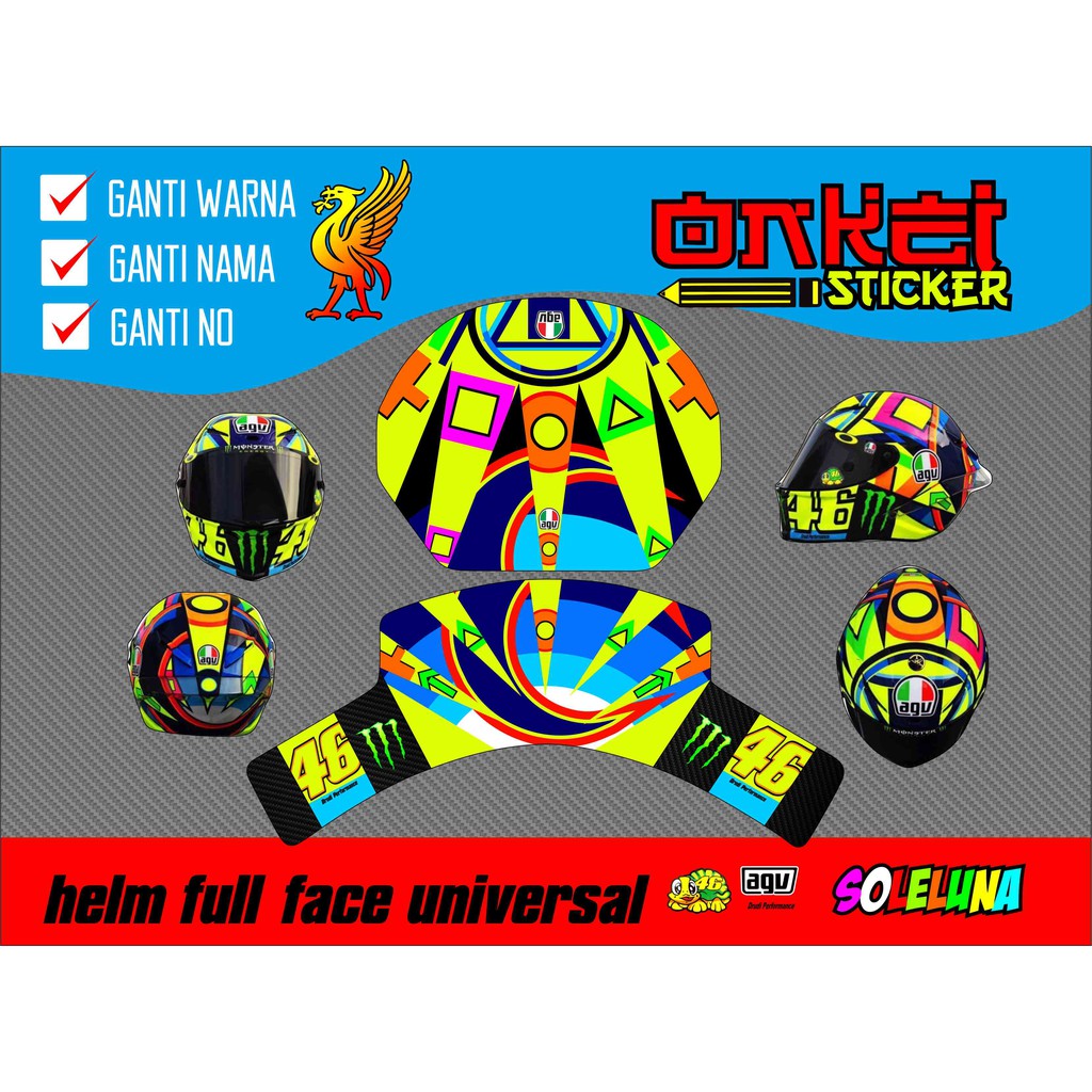 decal sticker universal vr46