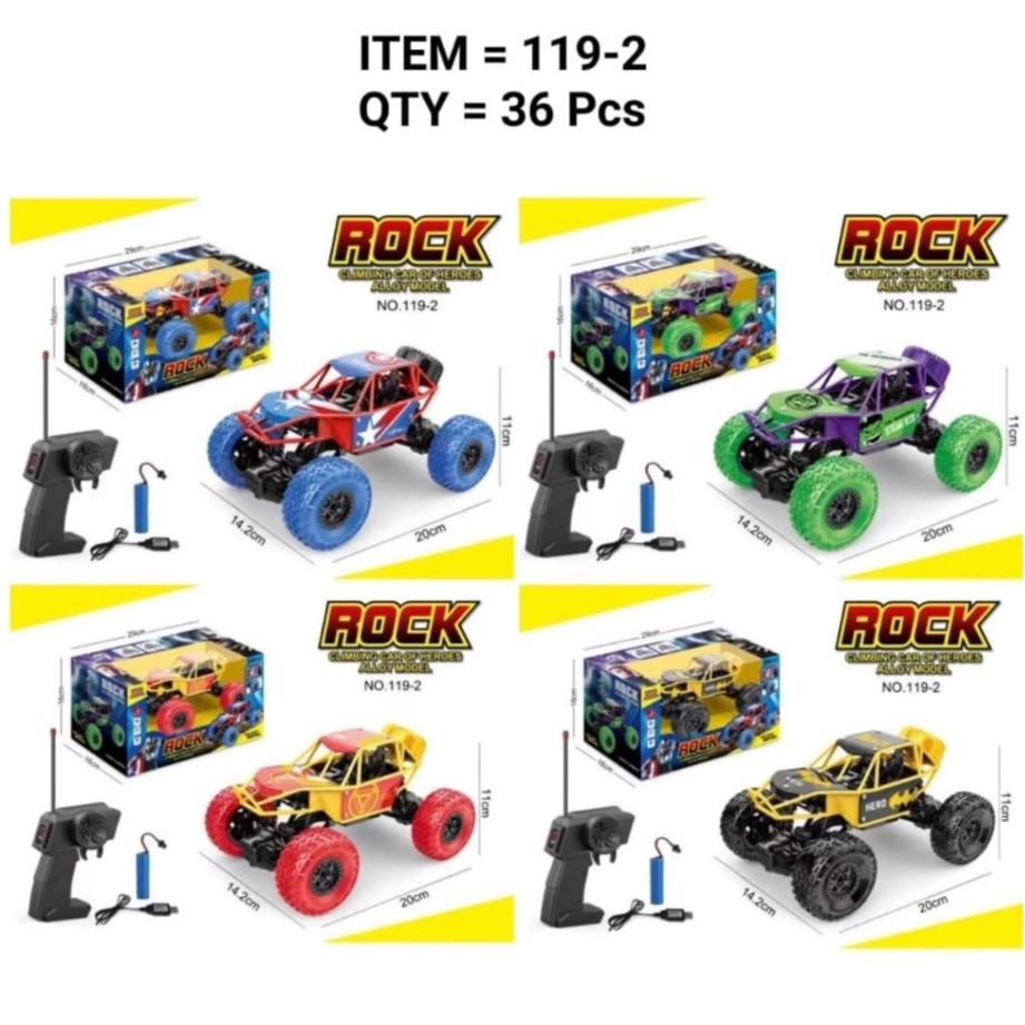 Mobil Remot RC Rock Crawler OFF ROAD Mainan Remote Control / Mobil Remote Rc Rock Crawler / Mobil Remot 2WD ROCK CRAWLER OFFROAD 2.7 MHZ