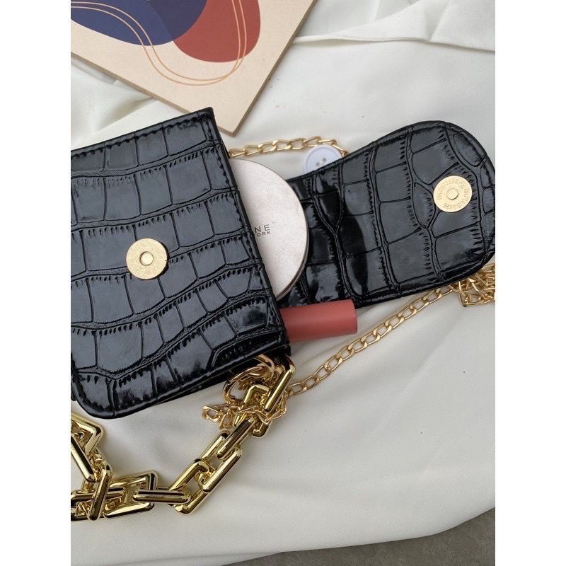 Tas Selempang Wanita Mini ALIYA Croco | Tas Wanita Murah Mini