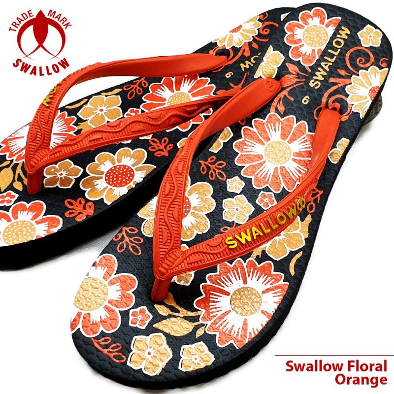 (STOK READY) SANDAL SWALLOW BUNGA BUNGA