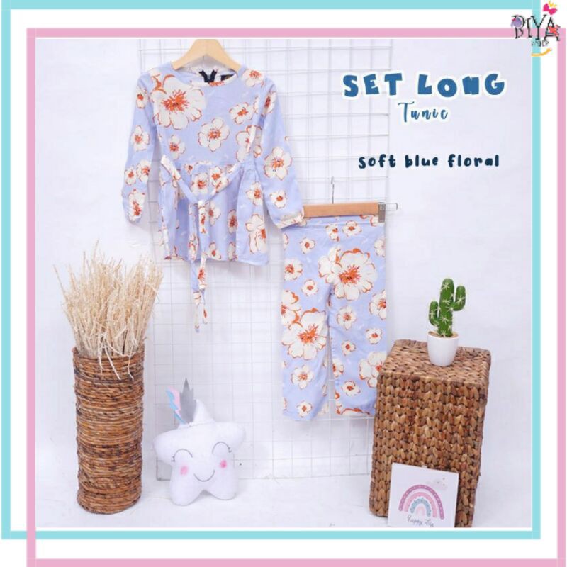 Setelan Tunik Anak Perempuan Usia 1-6 Tahun - Set Long Tunic