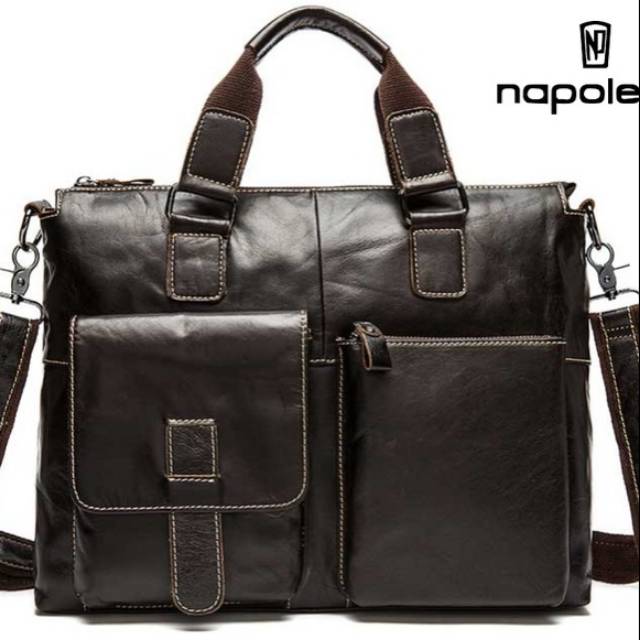 Tas Selempang Pria Kulit Sapi Asli (OXFORD BY NAPOLEON)