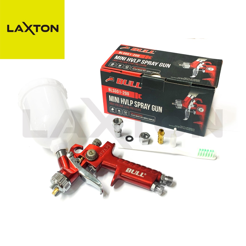 BULL spray gun semprotan angin cat tabung atas 250cc HVLP BLSG01-200