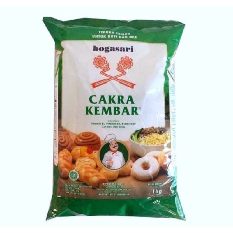 

TEPUNG TERIGU CAKRA KEMBAR PREMIUM 1KG (PROTEIN TINGGI)