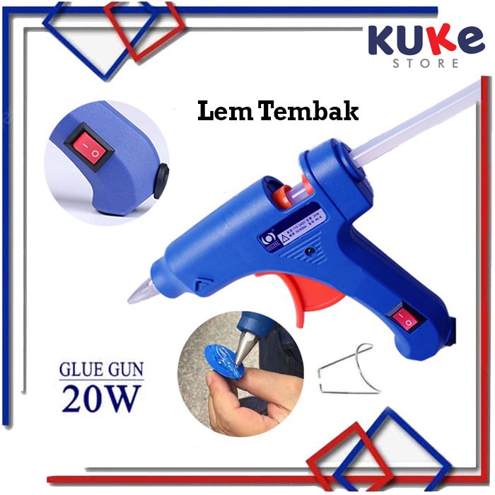 KUKE Pistol Lem Tembak / Hot Melt Glue Gun On Off