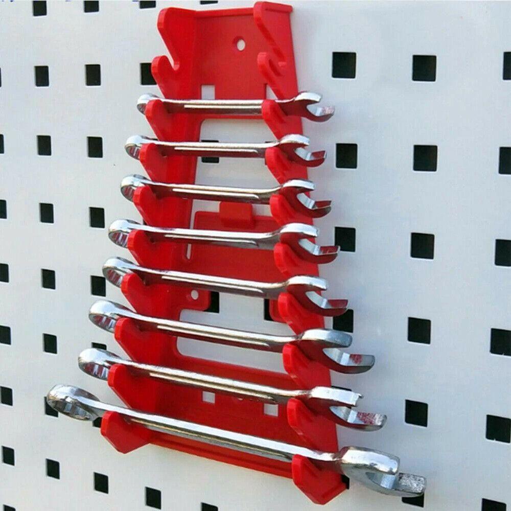 POPULAR Populer Kunci Pas Organizer Dinding Socket Rel Kunci Pas Keeper Tray Alat Organizer Rak Penyimpanan Spanner Sorter