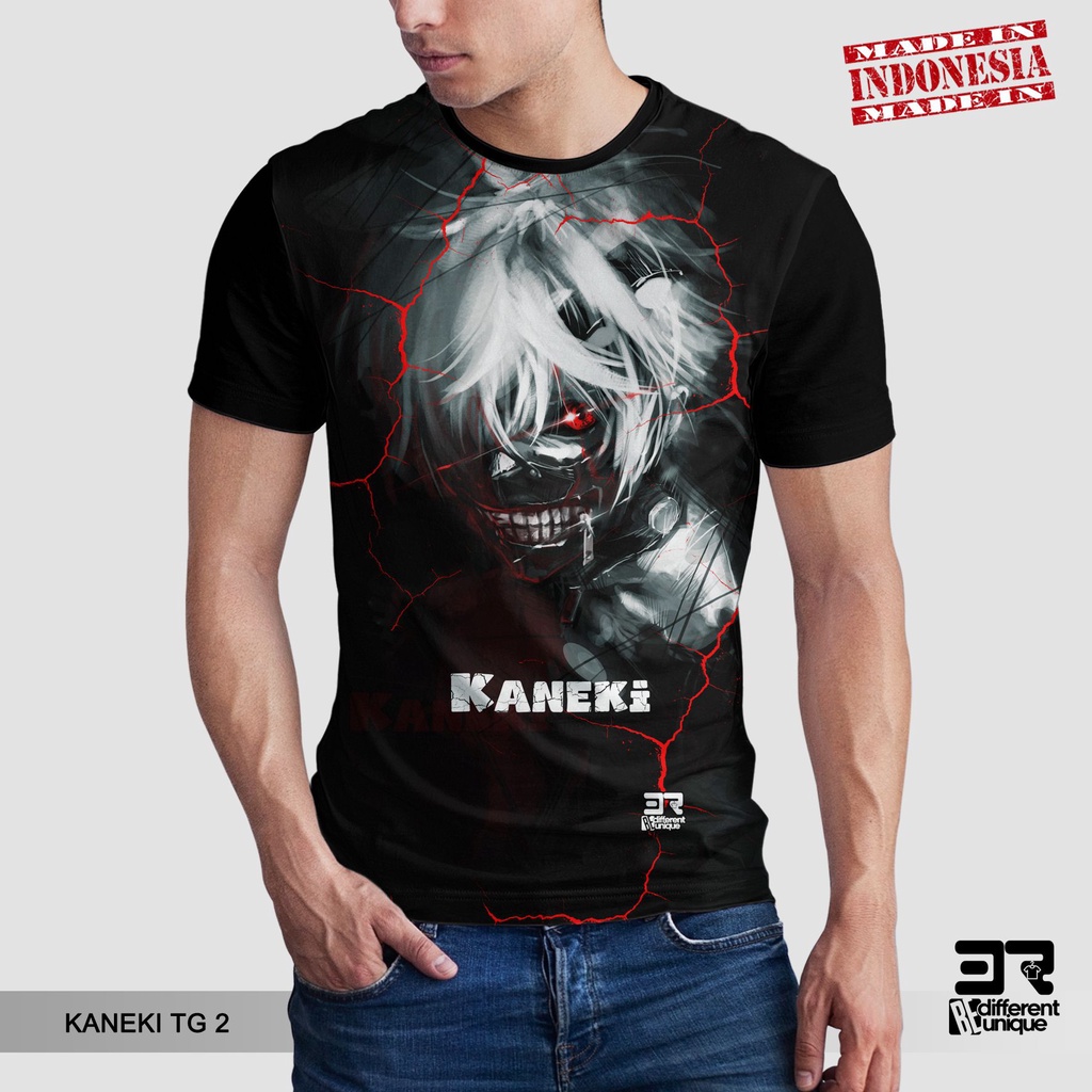 Jual [ COD ] KAOS PRINTING GAMBAR ANIME TOKYO GHOUL KANEKI TG 2 - BAJU
