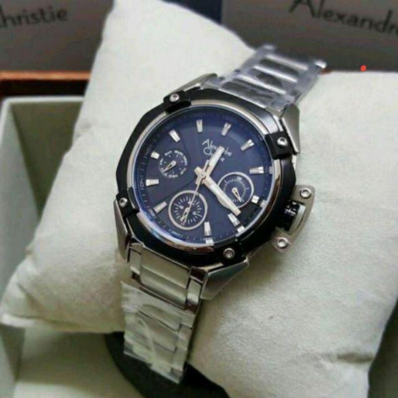 Alexandre Christie AC 6225 Jam Tangan Wanita Rantai Silver