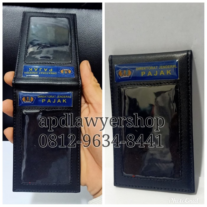 

Unik Name Tag Id Card Dompet Kartu Saku Kulit Ditjen Pajak 2 Sisi Hitam Dof Gilaa!!!