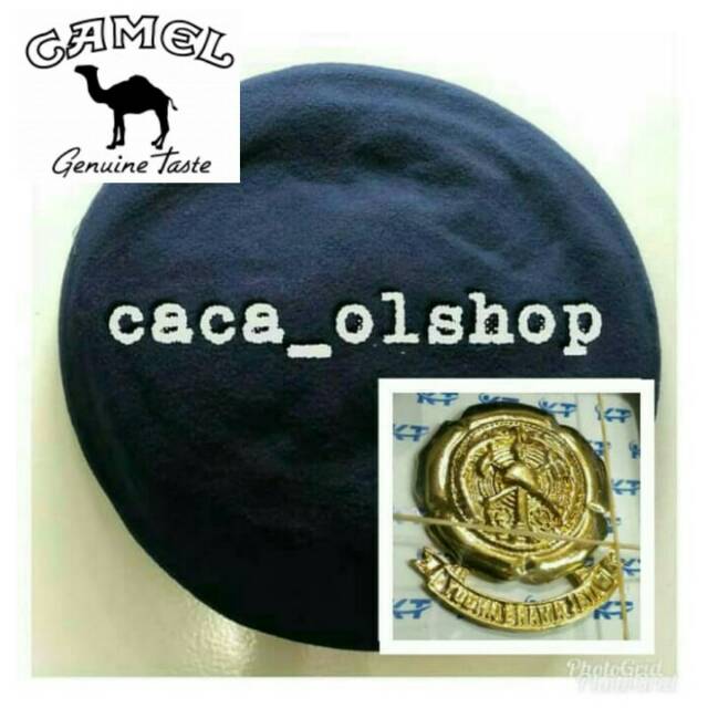 Baret Pemadam Camel plus emblem