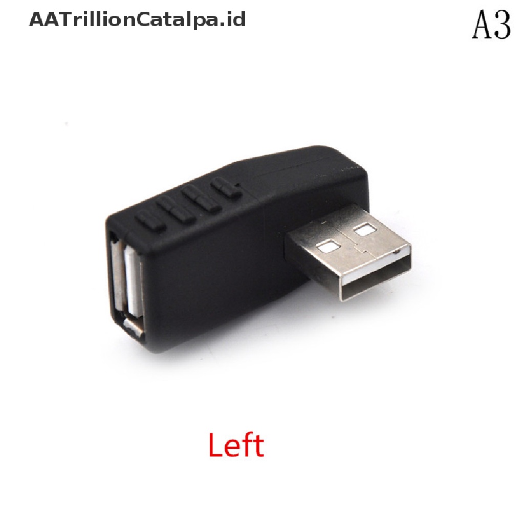 Adapter Konektor Extension USB 2.0 Male Ke Female Bentuk L