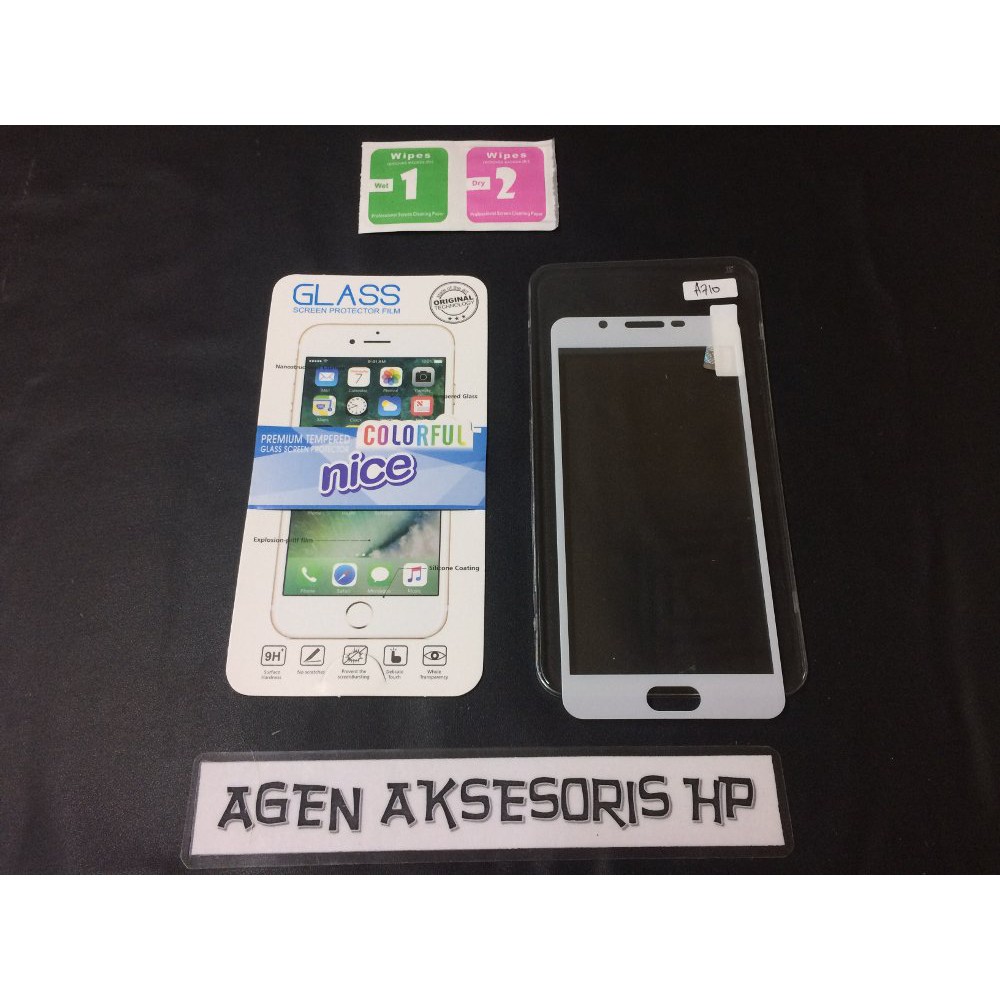 Tempered Glass Warna Samsung A7 2016 A710 5.5 inchi Screen Guard FULL