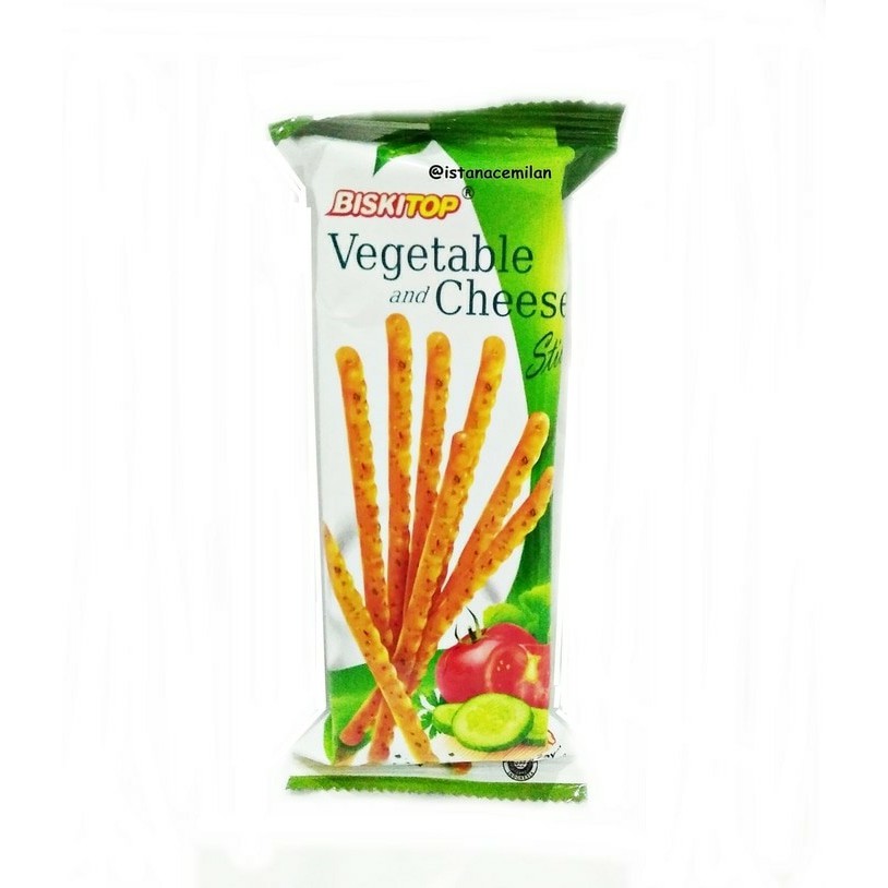 

BISKITOP VEGETABLE AND CHEESE STICK 60 GRAM( KARDUSAN)