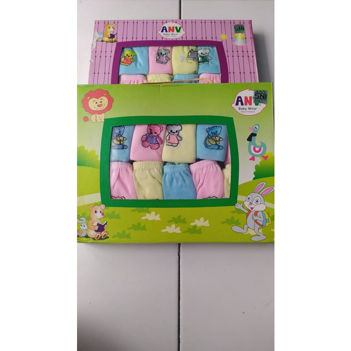 PAKET ISI 12 Celana Pop Bayi Newborn / 1 Lusin Celana kodok / Clana Kacamata