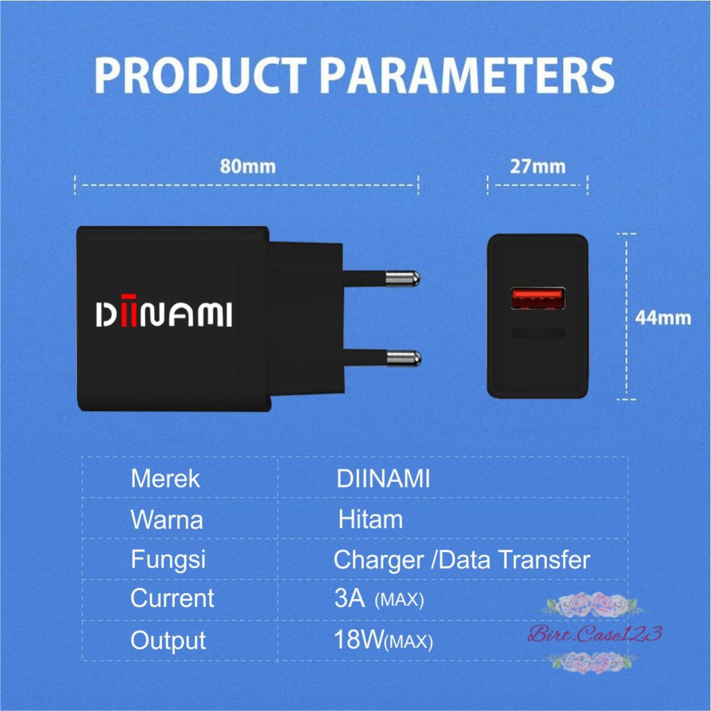 G20 DIINAMI 3A 18W Qualcomm QC3.0 Fast Charger Quick Charger Adaptor Ori GARANSI 1BULAN BC6038