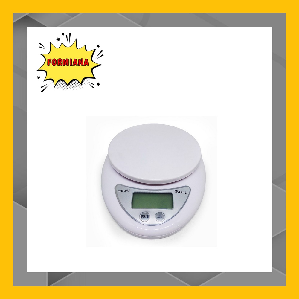 FM - Timbangan electronic Digital kue free baterai kitchen scale - Putih