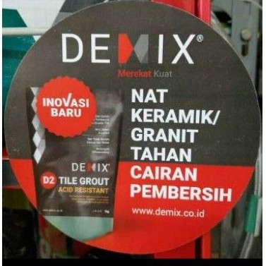 NAT GRANIT NAT KERAMIK TAHAN CAIRAN PEMBERSIH 1 KG DEMIX / OKER KERAMIK OKER GRANIT SEMEN WARNA