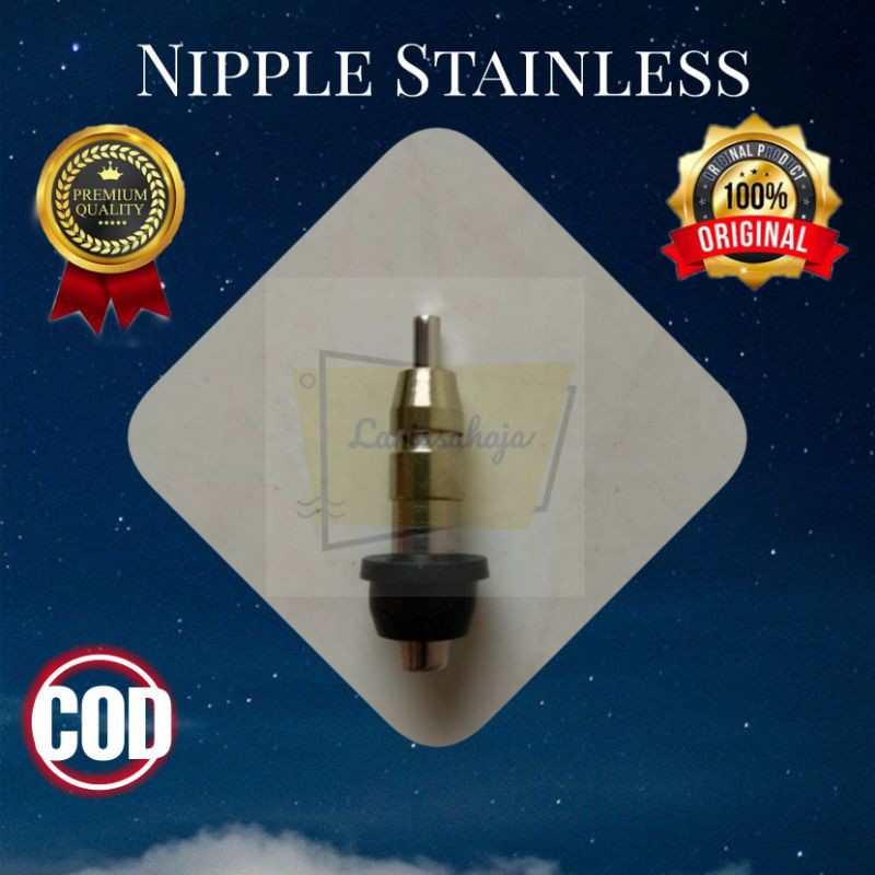 Nipple Niple Nipel Nepel Drinker Tempat Minum Ayam Stainless