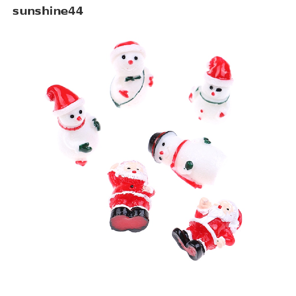 Sunshine Miniatur Santa Claus / Manusia Salju Untuk Dekorasi Taman