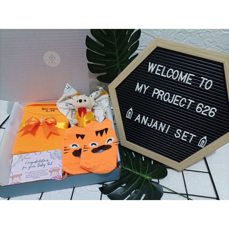 ANJANI SET | BABY HAMPERS BAYI GIFT KADO SET | PAKET LAHIRAN BAYI LAKI - LAKI PEREMPUAN UNISEX-1