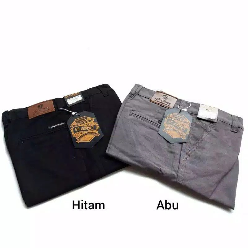 Celana Chino Pendek Pria Super Jumbo Oversize 39-50 Stretch Cotton Combed Chino Pendek Cowok  Chino Pendek SR Seven