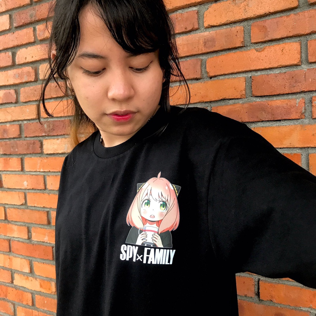 Tshirt Anya Drink Hotchoco Anime Manga Spy x Family Premium Unisex