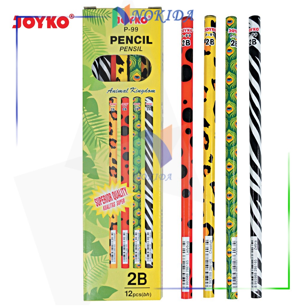 

Nokida pensil 2B Joyko P-99/12 pcs / Alat Tulis Ujian Komputer / Pencil Gambar Menulis 1 Pack