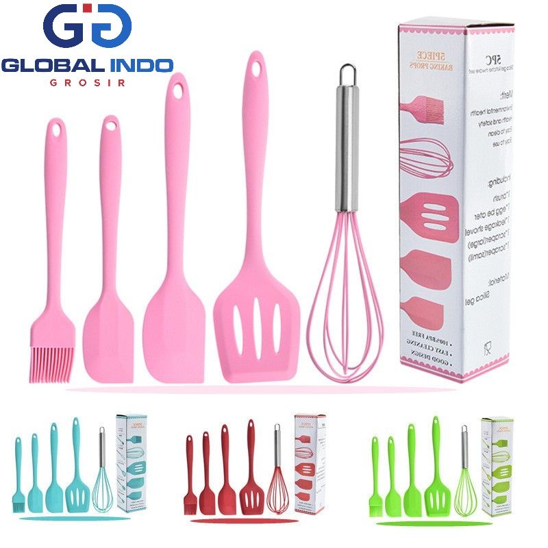 BMW SPATULA SILIKON SET 5 PCS CX5/SPATULA TEFLON SERBAGUNA/SPATULA
SILIKON TAHAN PANAS