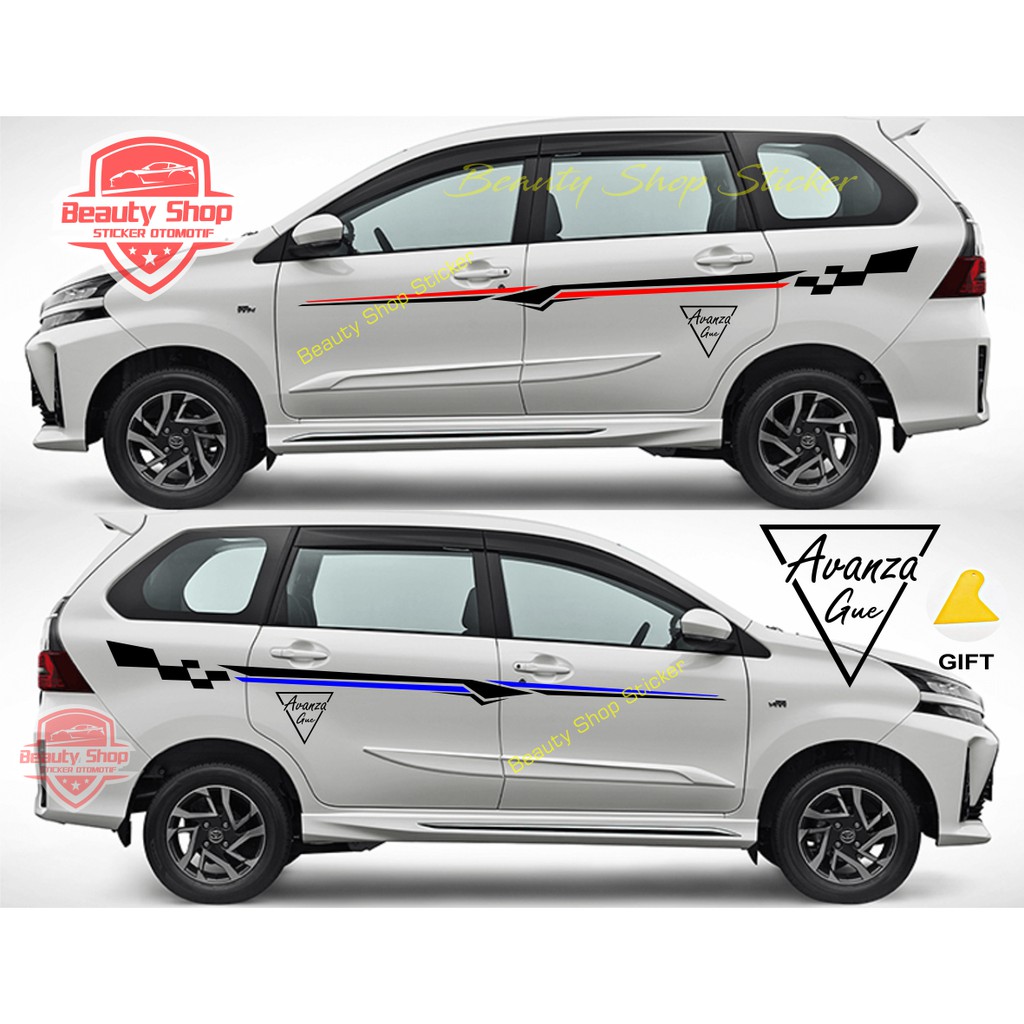 stiker avanza veloz sticker mobil toyota avanza gue cutting side body