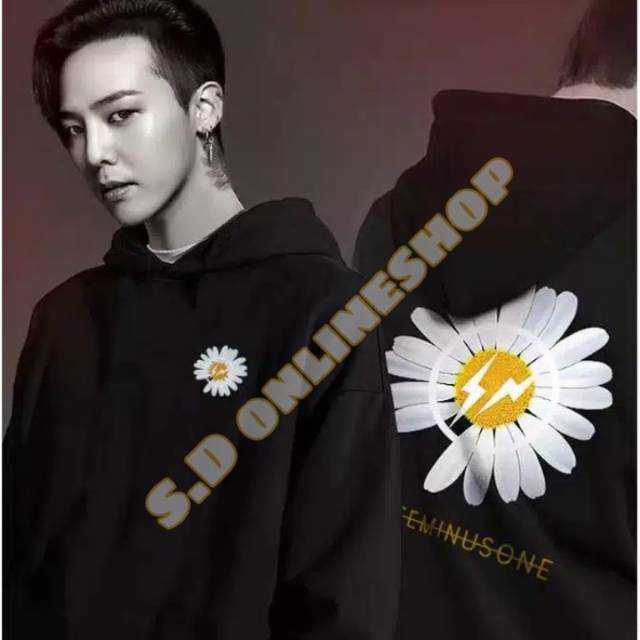 (cod)  jaket hoodie kpop g-dragon peaceminusone flower varian warna