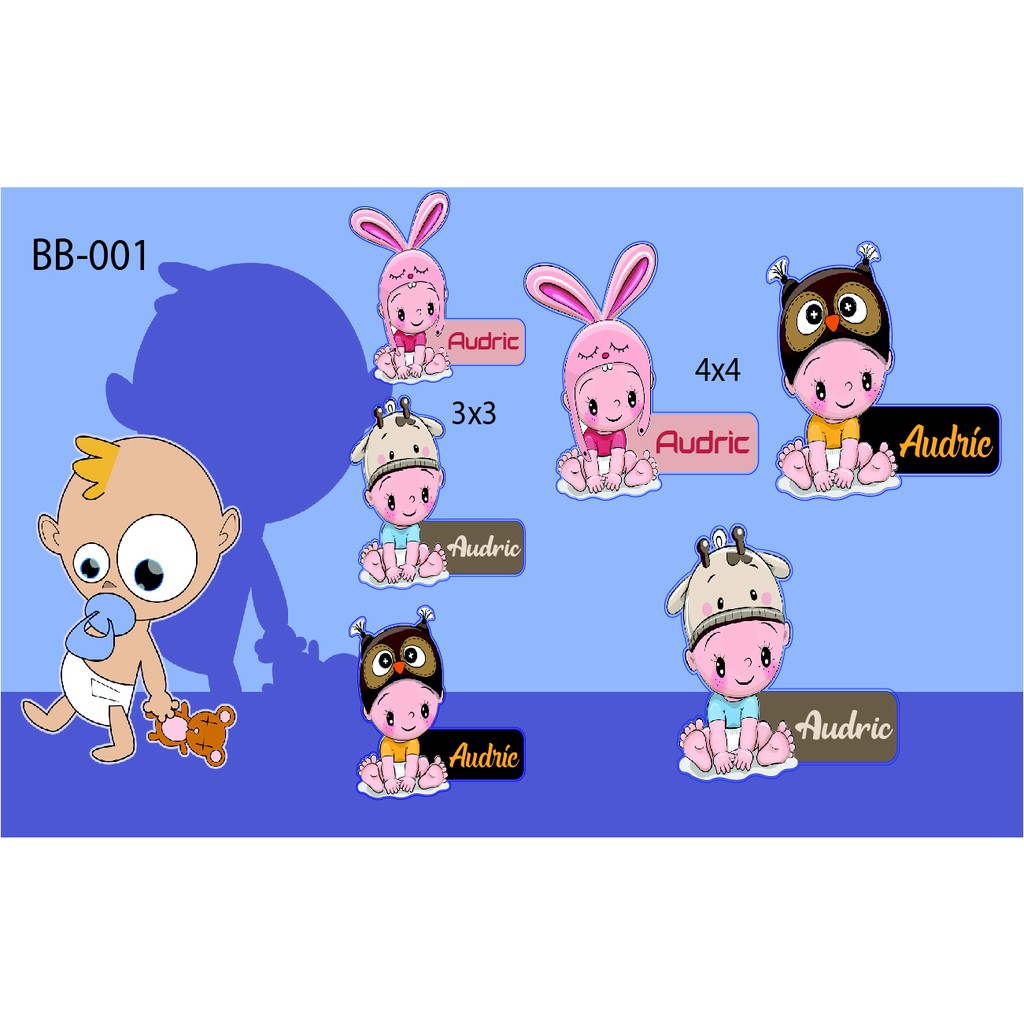 

STICKER LABEL NAMA ANAK CUSTOM (ESTIMASI 60-80pcs) Baby