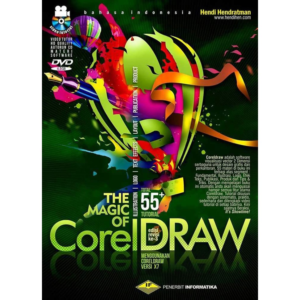 Buku The Magic Of Corel Draw X7 X8 Buku Vektor Buku Belajar Brosur Buku Desain Logo Shopee Indonesia