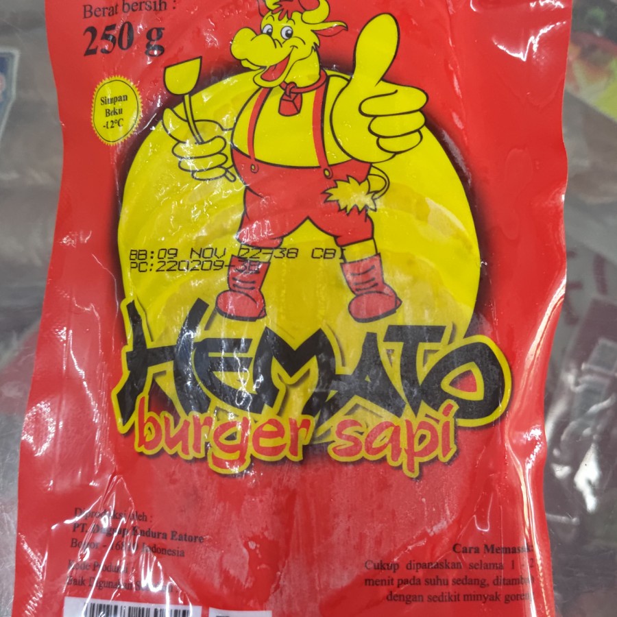 

Hemato burger sapi 250 gr